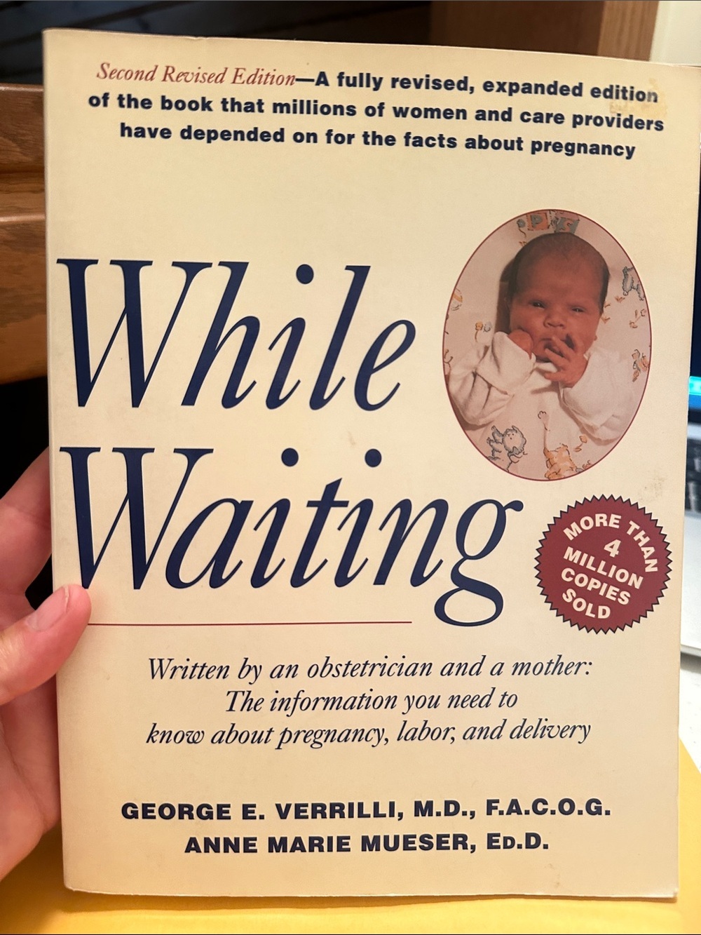 While Waiting - Cream Paperback Guide for Pregnancy